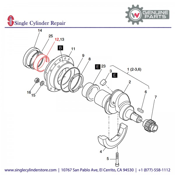 Wacker 5000106636 Slide Bearing