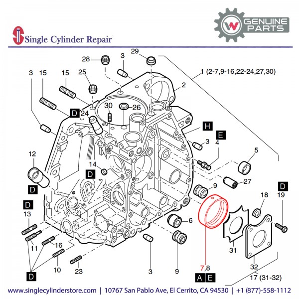 Wacker 5000104393 Slide Bearing