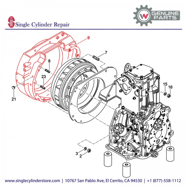 Wacker 5000104425 HOUSING-FLYWHEEL