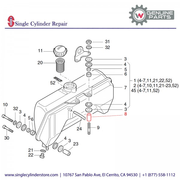 Wacker 5000104441 Bushing 