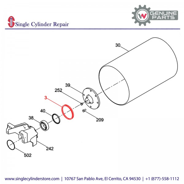 Wacker 5000111811 Ring seal