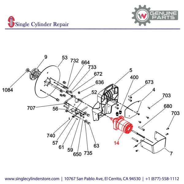 Wacker 5000114214 Hydraulic motor