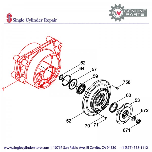 Wacker 5000116902 Drum support