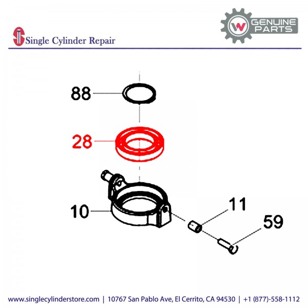 Wacker 5000118623 Ball bearing