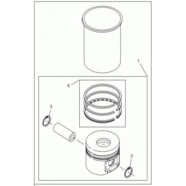 Wacker 5000129752 Cylinder Kit 