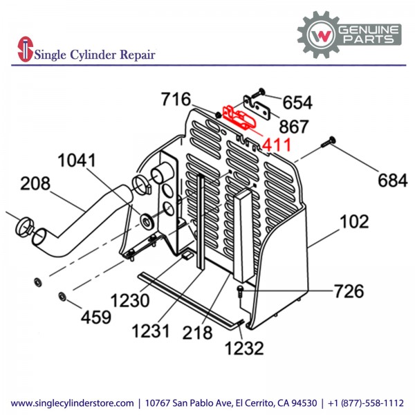 Wacker 5000150098 Latch