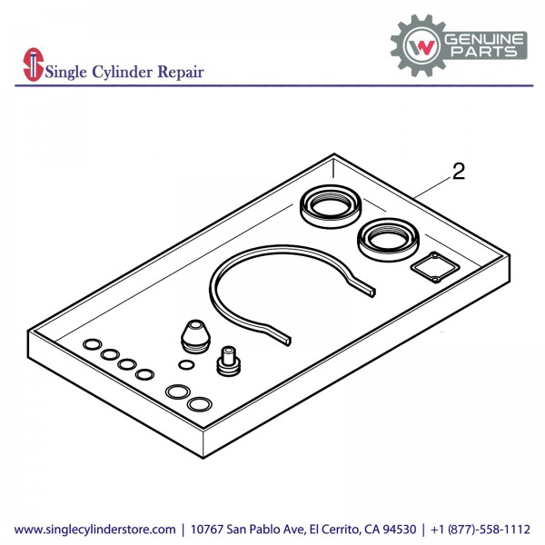 Wacker 5000151204 Set Gasket Crankcase