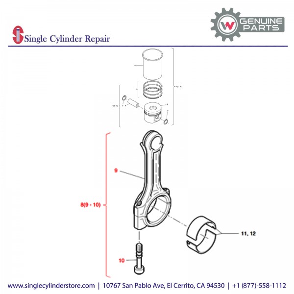 Wacker 5000151265 Connecting Rod