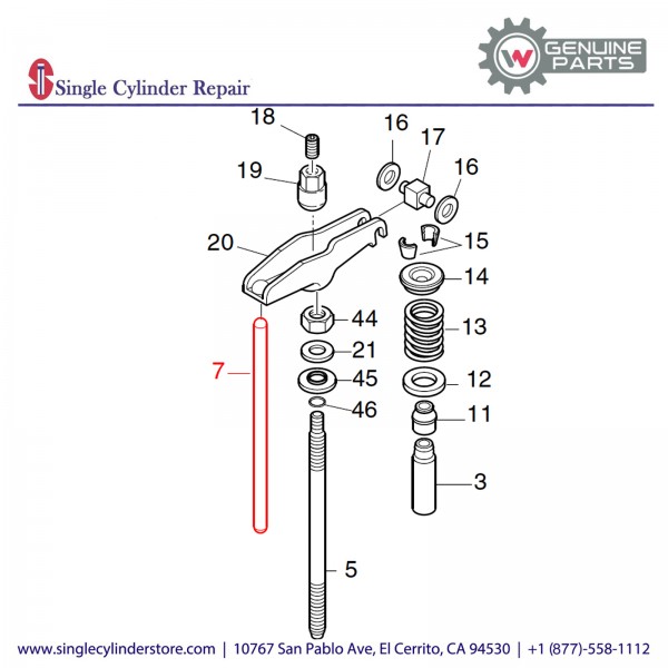 Wacker 5000151273 Push Rod