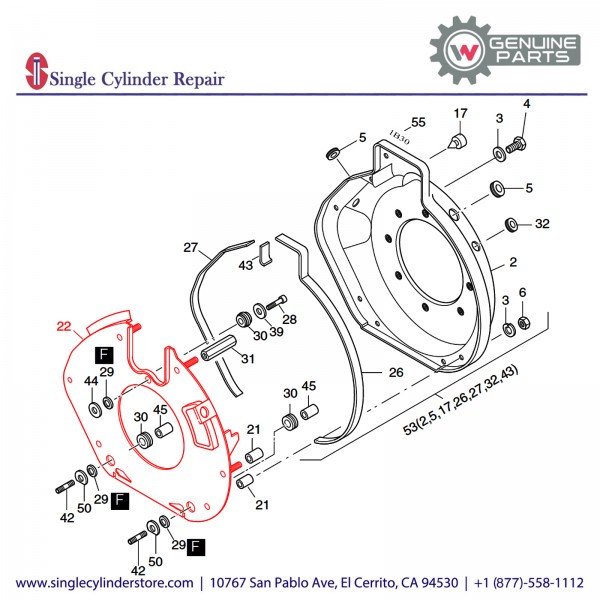 Wacker 5000151477 Baffle Plate