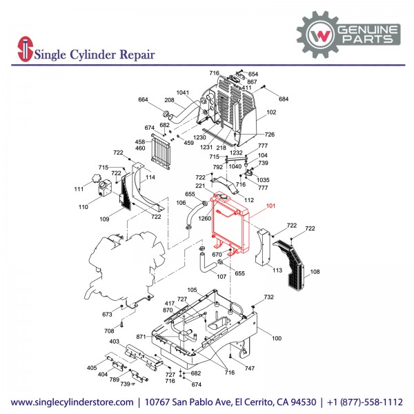 Wacker 5000154348 Radiator