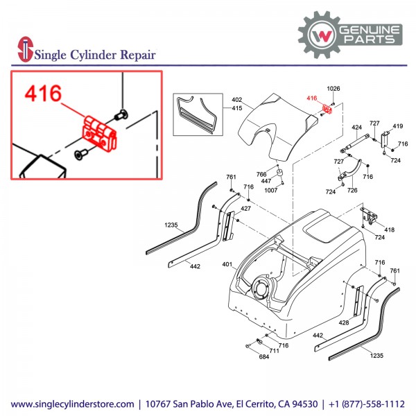 Wacker 5000154400 Hinge