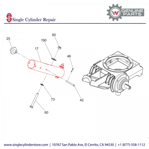 Wacker 5000154462 Handle pipe