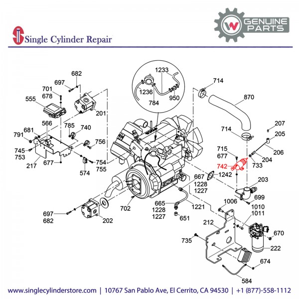 Wacker 5000155486 Throttle Actuator