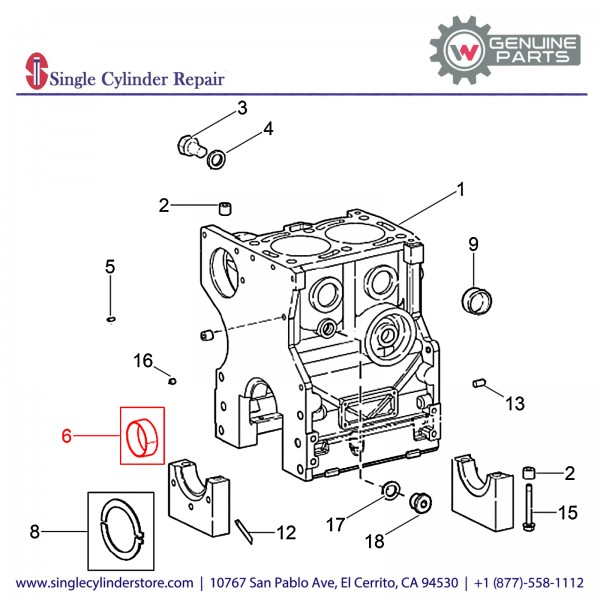 Wacker 5000155702 Bearing