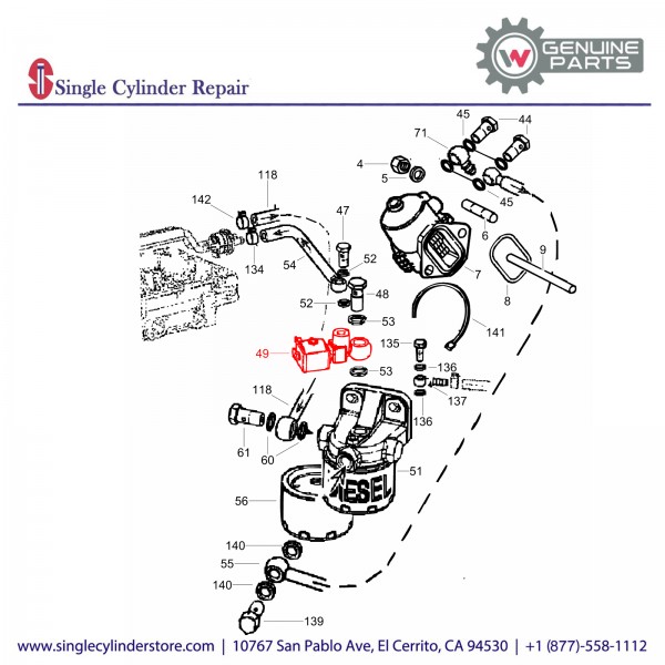 Wacker 5000155711 Fuel Valve