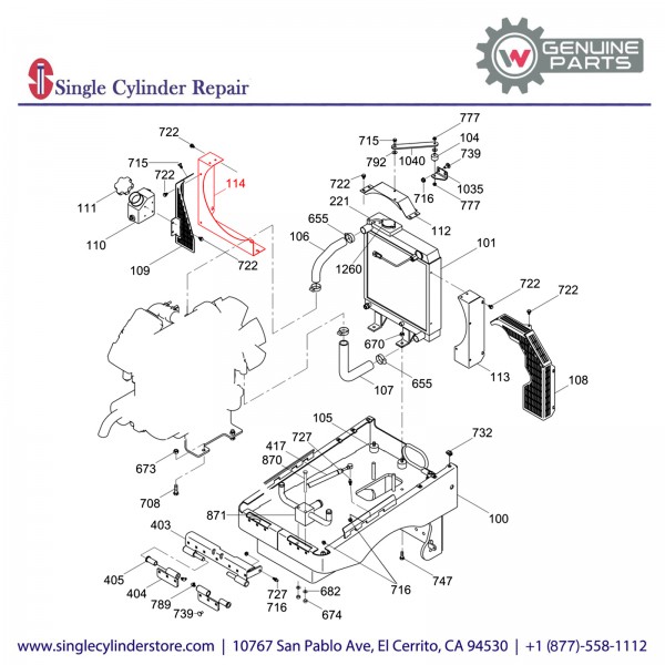 Wacker 5000156240 LH fan cover