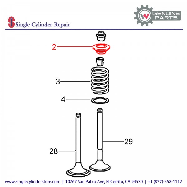 Wacker 5000159328 Spring Housing