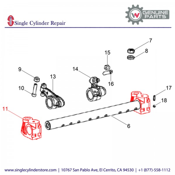 Wacker 5000159447 Shaft Support