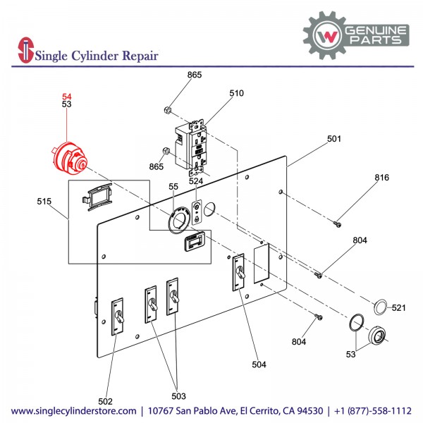 Wacker 5000160016 Key