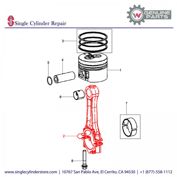 Wacker 5000160367 Connecting Rod