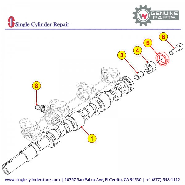 Wacker 5000160753 Injector Cam