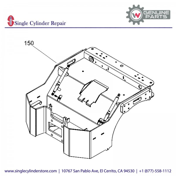 Wacker 5000161704 Rear frame