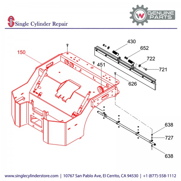 Wacker 5000161706 Rear frame