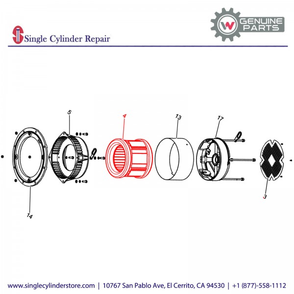 Wacker 5000163104 Stator