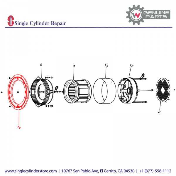 Wacker 5000163113 Flange Mounting