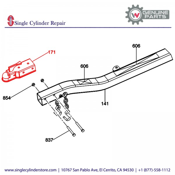 Wacker 5000164599 Hitch 2 Coupler