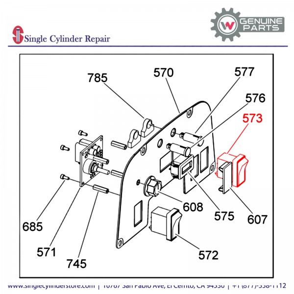 Wacker 5000165067 Throttle switch