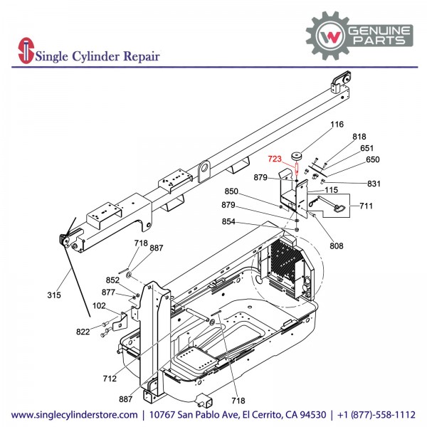 Wacker 5000165118 Pin Tower Lock