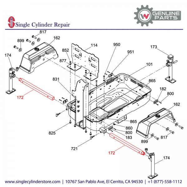 Wacker 5000165127 Tube Outrigger