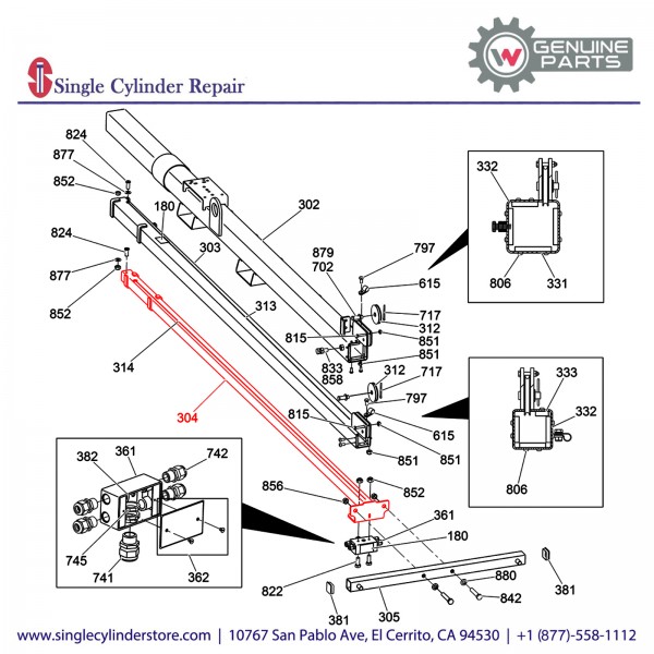 Wacker 5000165153 Tube-Tower Inner