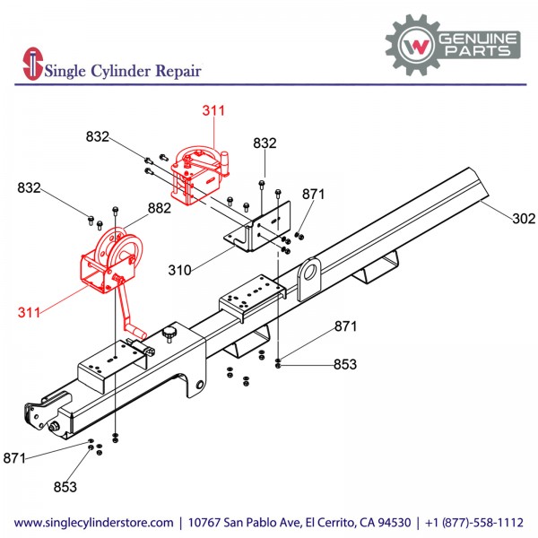 Wacker 5000165155 Winch Tower