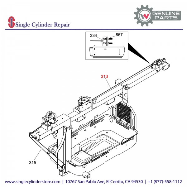 Wacker 5000165157 Cable-Outer Tower