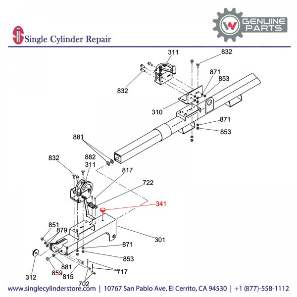 Wacker 5000165163 Knob Tower Lock