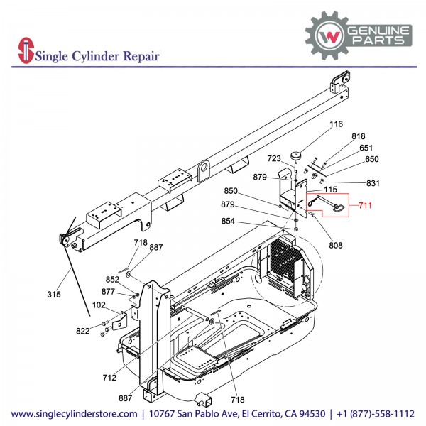 Wacker 5000165225 Pin Hitch