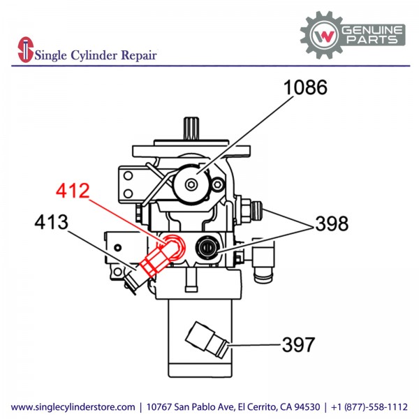 Wacker 5000165281 Hydraulic elbow fitting