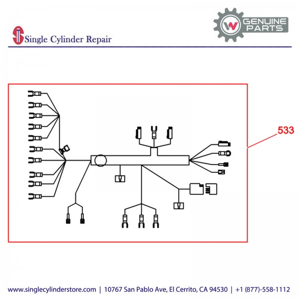 Wacker 5000165309 Engine Wiring Harness