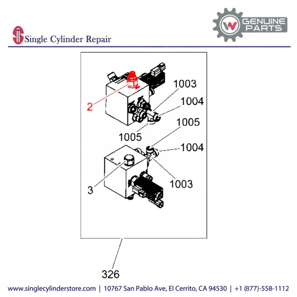 Wacker 5000165399 Relief valve