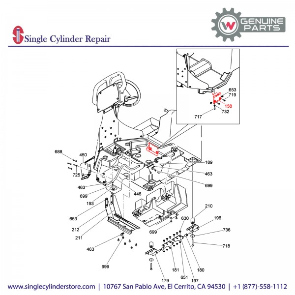 Wacker 5000165450 Water tank bracket