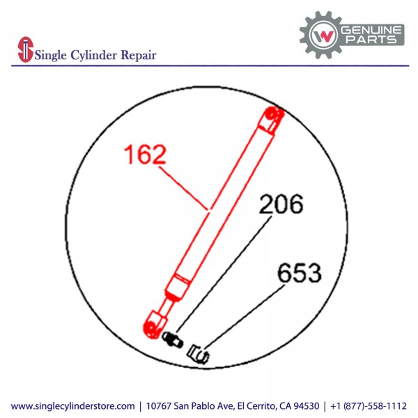 Wacker 5000165516 Lifting cylinder