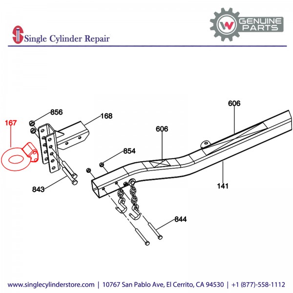 Wacker 5000165612 Hitch Lunette Eye