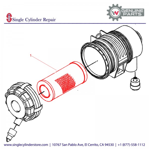 Wacker 5000170818 Air Filter Element