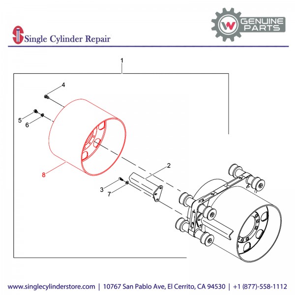 Wacker 5000171665 Smooth drum