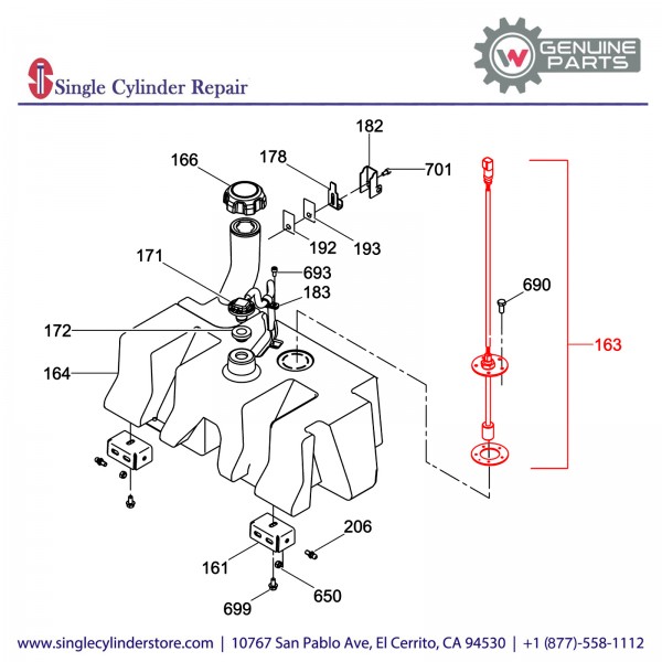 Wacker 5000171675 Fuel level sensor