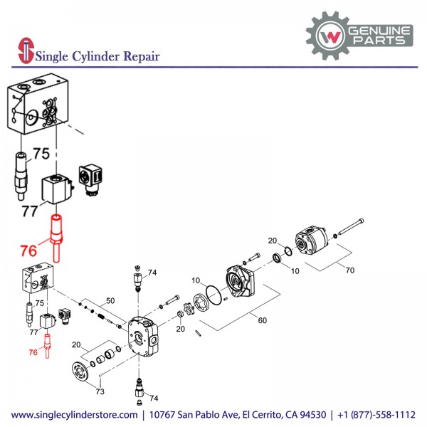 Wacker 5000172849 Solenoid