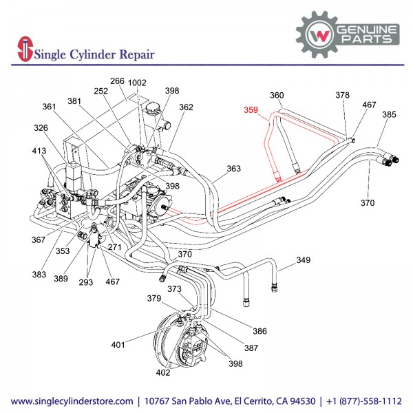 Wacker 5000173024 Hose cpl